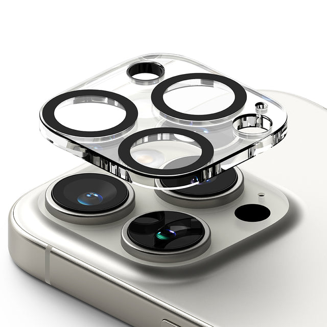 Folie de protectie Ringke Camera Glass (set de 2) compatibil cu iPhone 16 Pro / iPhone 16 Pro Max, Transparent
