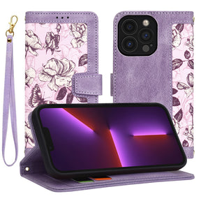 Husa de protectie Techsuit FlipCraft compatibil cu iPhone 13 Pro, Mysterious Purple