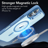 Husa de protectie ESR Classic Hybrid HaloLock compatibil cu iPhone 16, Transparent Blue