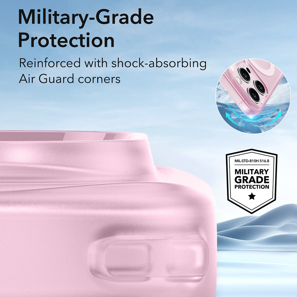 Husa de protectie ESR Zero HaloLock compatibil cu iPhone 16 Pro, Frosted Pink
