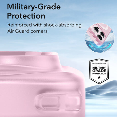 Husa de protectie ESR Zero HaloLock compatibil cu iPhone 16 Pro, Frosted Pink