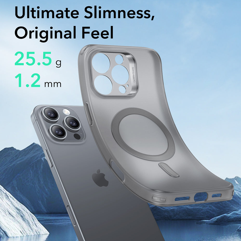 Husa de protectie ESR Zero HaloLock compatibil cu iPhone 16 Pro, Frosted Grey
