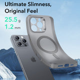 Husa de protectie ESR Zero HaloLock compatibil cu iPhone 16 Pro, Frosted Grey