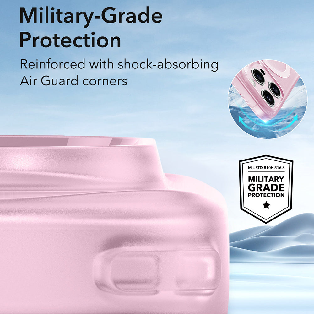 Husa de protectie ESR Zero HaloLock compatibil cu iPhone 16 Pro Max, Frosted Pink
