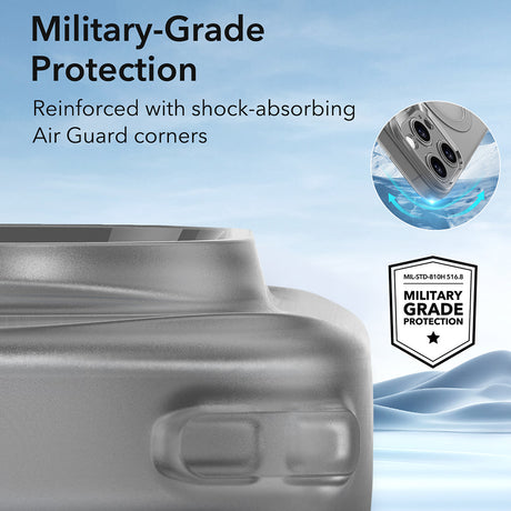 Husa de protectie ESR Zero HaloLock compatibil cu iPhone 16 Pro Max, Frosted Grey