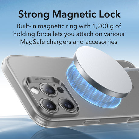 Husa de protectie ESR Zero HaloLock compatibil cu iPhone 16 Pro Max, Frosted Grey