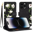 Husa de protectie Techsuit FlipCraft compatibil cu iPhone 14 Pro, Flowers of the Dawn