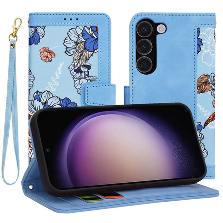 Husa de protectie Techsuit FlipCraft compatibil cu Samsung Galaxy S23, Vibrant Blue