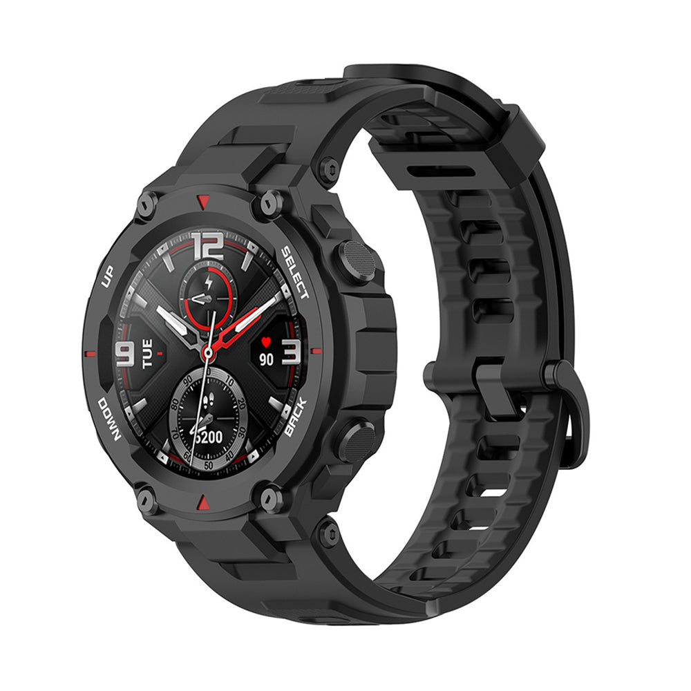 Curea smartwatch Techsuit Watchband (W067) compatibil cu Amazfit T-Rex / T-Rex Pro, Negru