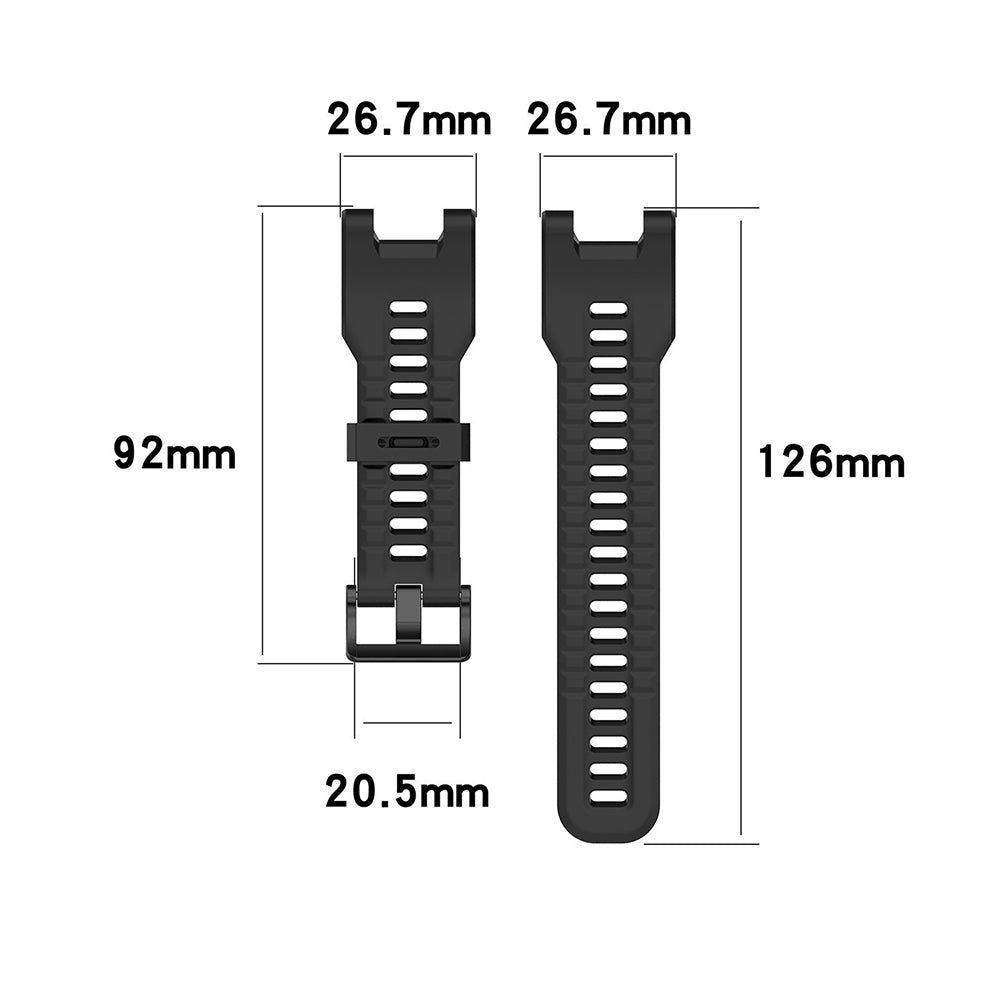 Curea smartwatch Techsuit Watchband (W067) compatibil cu Amazfit T-Rex / T-Rex Pro, Negru
