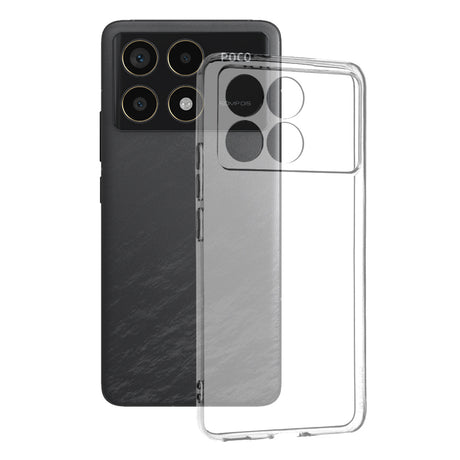 Husa de protectie Techsuit Clear Silicone compatibil cu Xiaomi Poco F6 Pro, Transparent