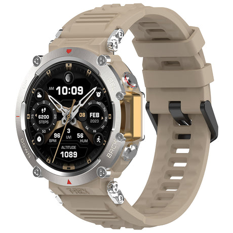 Techsuit bézs okosóra szíj Amazfit T-Rex Ultra okosórához