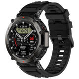 Curea smartwatch Techsuit compatibil cu Amazfit T-Rex Ultra, Negru