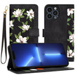 Husa de protectie Techsuit FlipCraft compatibil cu iPhone 13 Pro Max, Flowers of the Dawn