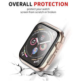 Folie de protectie smartwatch Techsuit Defense360 Pro + Screen Protector compatibil cu Apple Watch 1 / 2 / 3 (38mm), Transparent