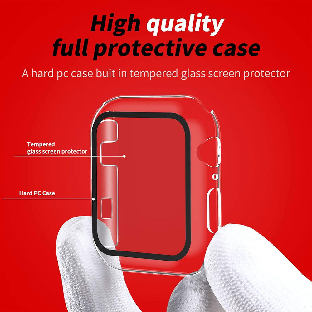 Folie de protectie smartwatch Techsuit Defense360 Pro + Screen Protector compatibil cu Apple Watch 1 / 2 / 3 (38mm), Transparent