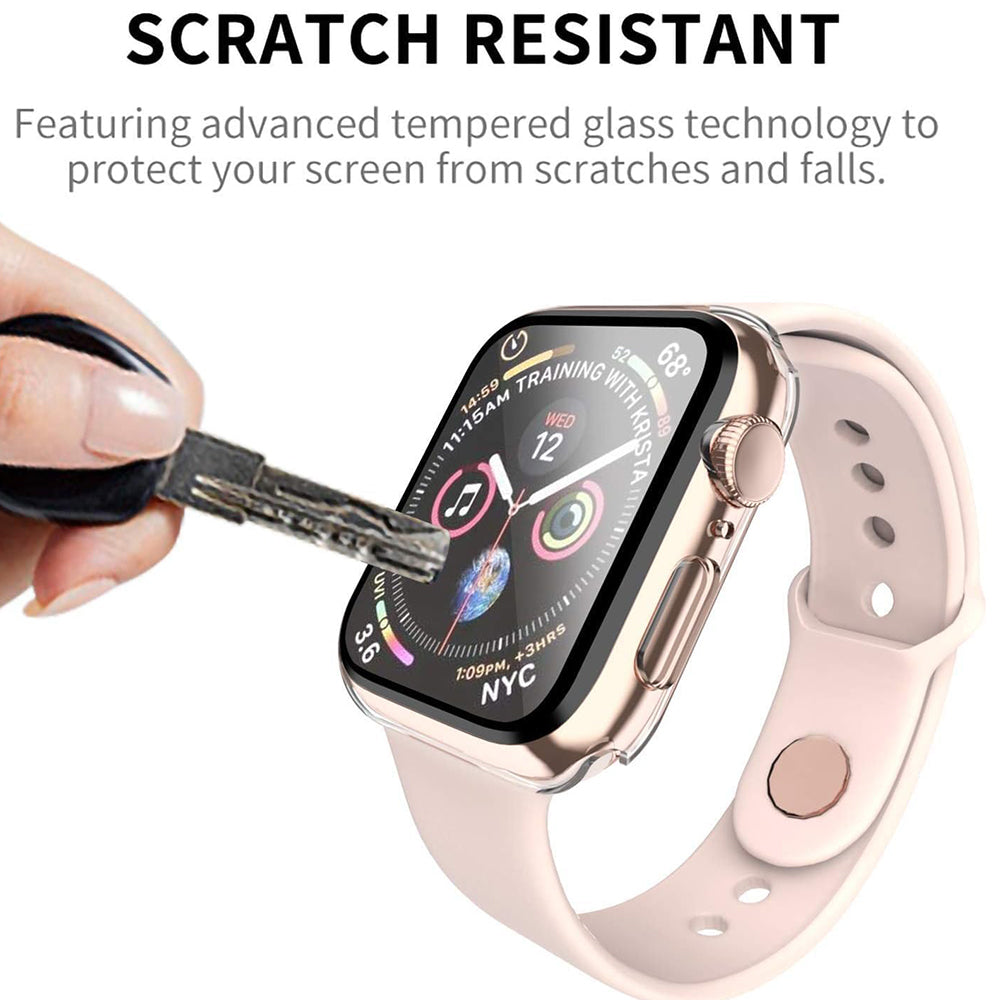 Folie de protectie smartwatch Techsuit Defense360 Pro + Screen Protector compatibil cu Apple Watch 1 / 2 / 3 (38mm), Transparent