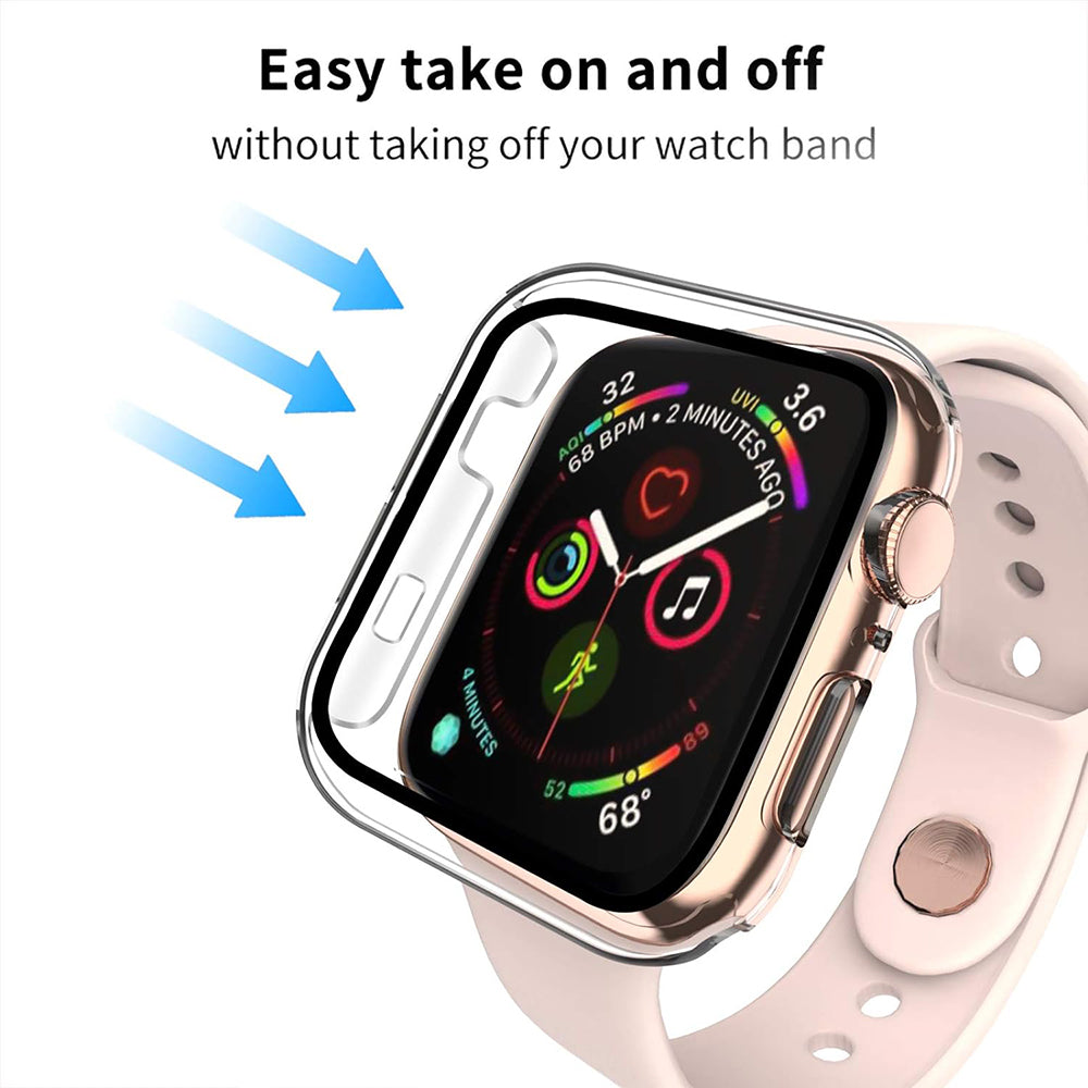 Folie de protectie smartwatch Techsuit Defense360 Pro + Screen Protector compatibil cu Apple Watch 1 / 2 / 3 (38mm), Transparent