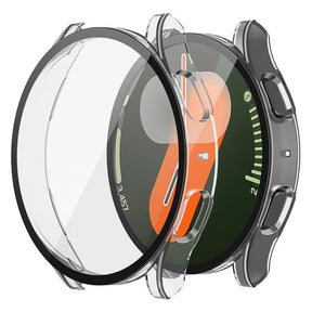 Folie de protectie smartwatch Techsuit Defense360 Pro + Screen Protector compatibil cu Samsung Galaxy Watch7 (40mm), Transparent