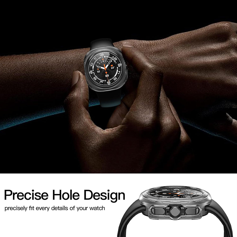 Folie de protectie smartwatch Techsuit Defense360 Pro + Screen Protector compatibil cu Samsung Galaxy Watch Ultra (47mm), Transparent