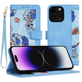 Husa de protectie Techsuit FlipCraft compatibil cu iPhone 14 Pro Max, Vibrant Blue