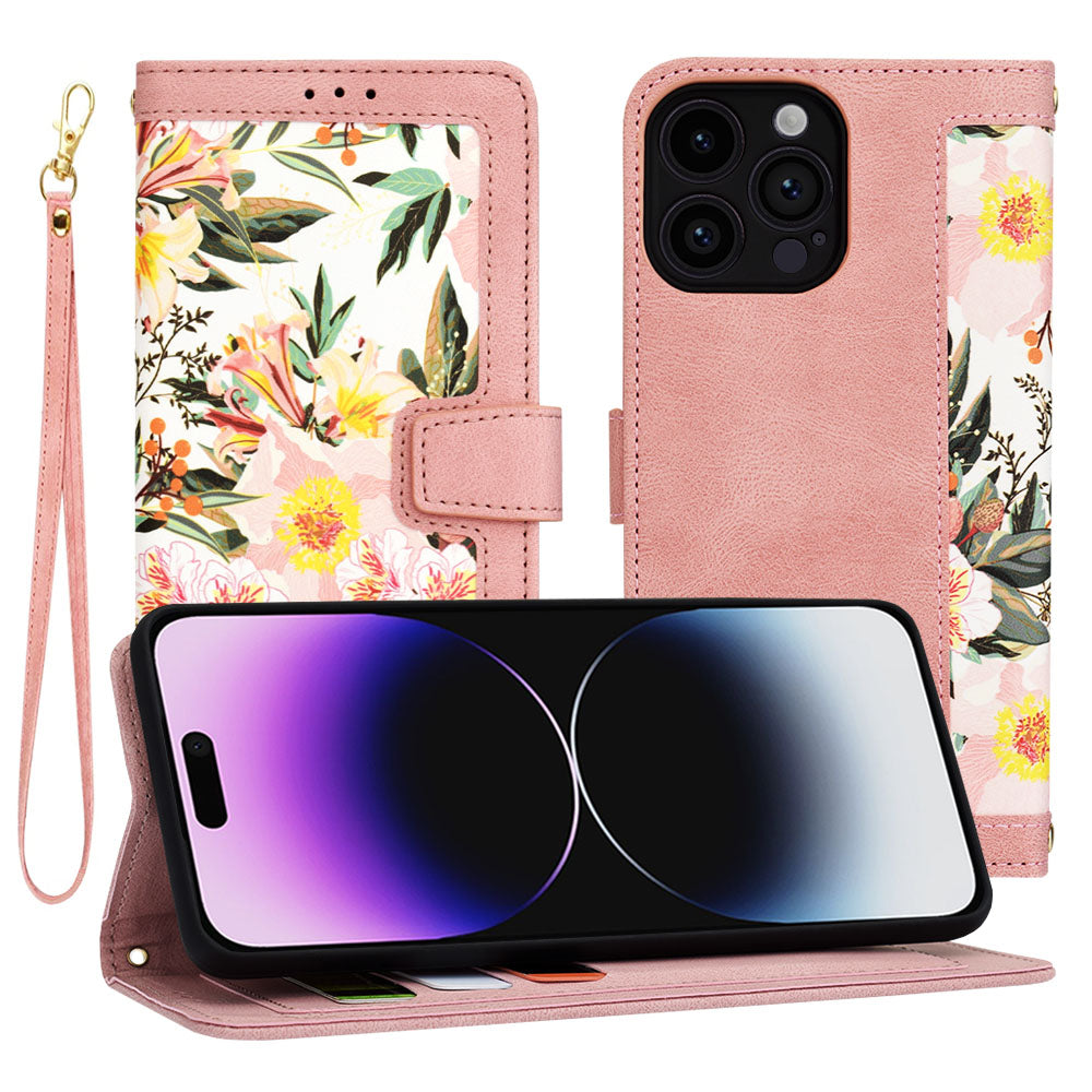Husa de protectie Techsuit FlipCraft compatibil cu iPhone 14 Pro Max, Sweetheart Pink