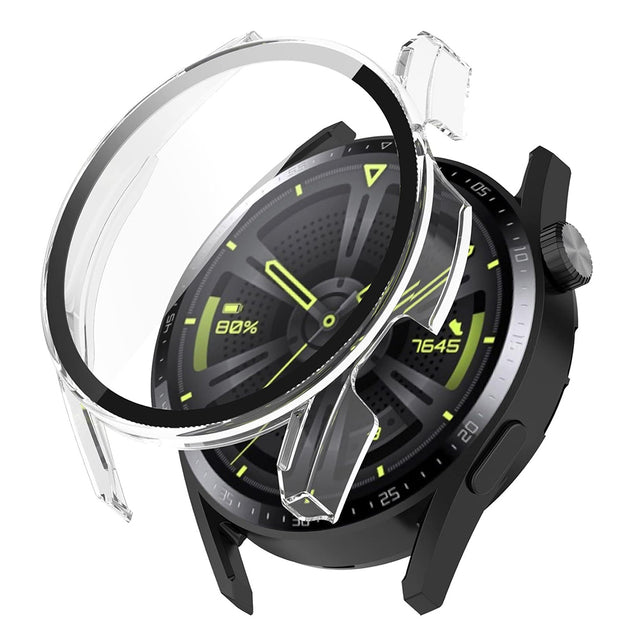 Folie de protectie smartwatch Techsuit Defense360 Pro + Screen Protector compatibil cu Huawei Watch GT 3 (46mm), Transparent