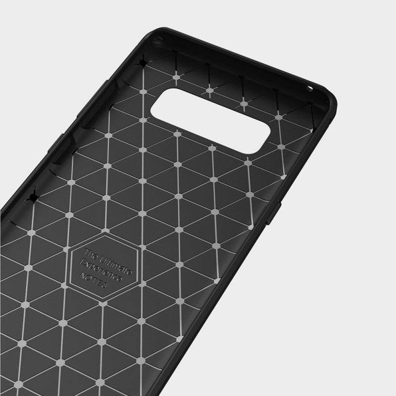 Husa de protectie Techsuit Carbon Silicone compatibil cu Samsung Galaxy Note 8, Negru
