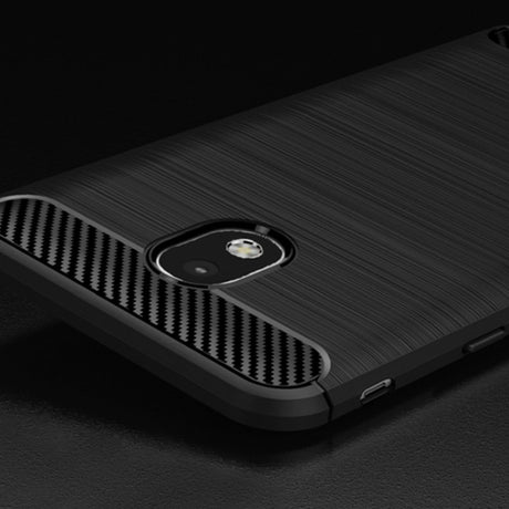 Husa de protectie Techsuit Carbon Silicone compatibil cu Samsung Galaxy J5 2017 J530 / Galaxy J5 Pro 2017, Negru