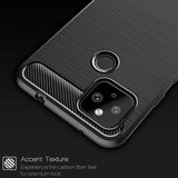 Husa de protectie Techsuit Carbon Silicone compatibil cu Google Pixel 4a 5G, Negru