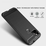 Husa de protectie Techsuit Carbon Silicone compatibil cu Google Pixel 4a 5G, Negru