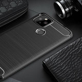 Husa de protectie Techsuit Carbon Silicone compatibil cu Google Pixel 4a 5G, Negru