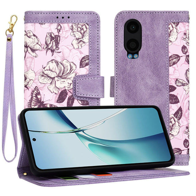 Husa de protectie Techsuit FlipCraft compatibil cu OnePlus Nord CE4 Lite, Mysterious Purple