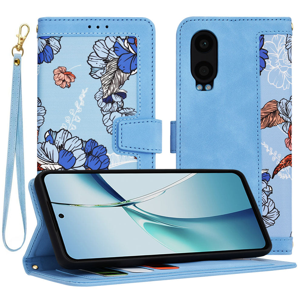 Husa de protectie Techsuit FlipCraft compatibil cu OnePlus Nord CE4 Lite, Vibrant Blue