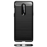 Husa de protectie Techsuit Carbon Silicone compatibil cu OnePlus 8, Negru