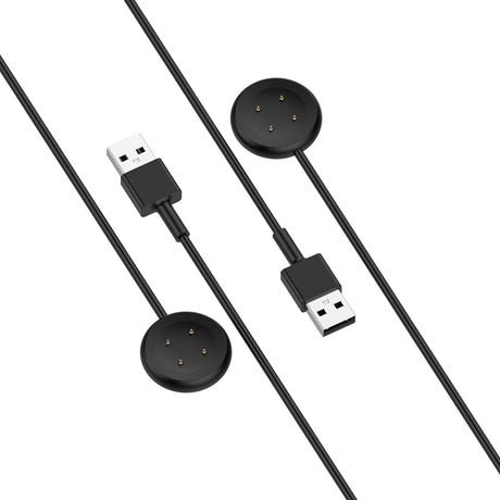 Incarcator Techsuit SmartWatch Wireless Charging Cable (THC5), for Google Pixel Watch 3 (41mm, 45mm) / 2 / Fitbit Ace LTE, USB, Negru