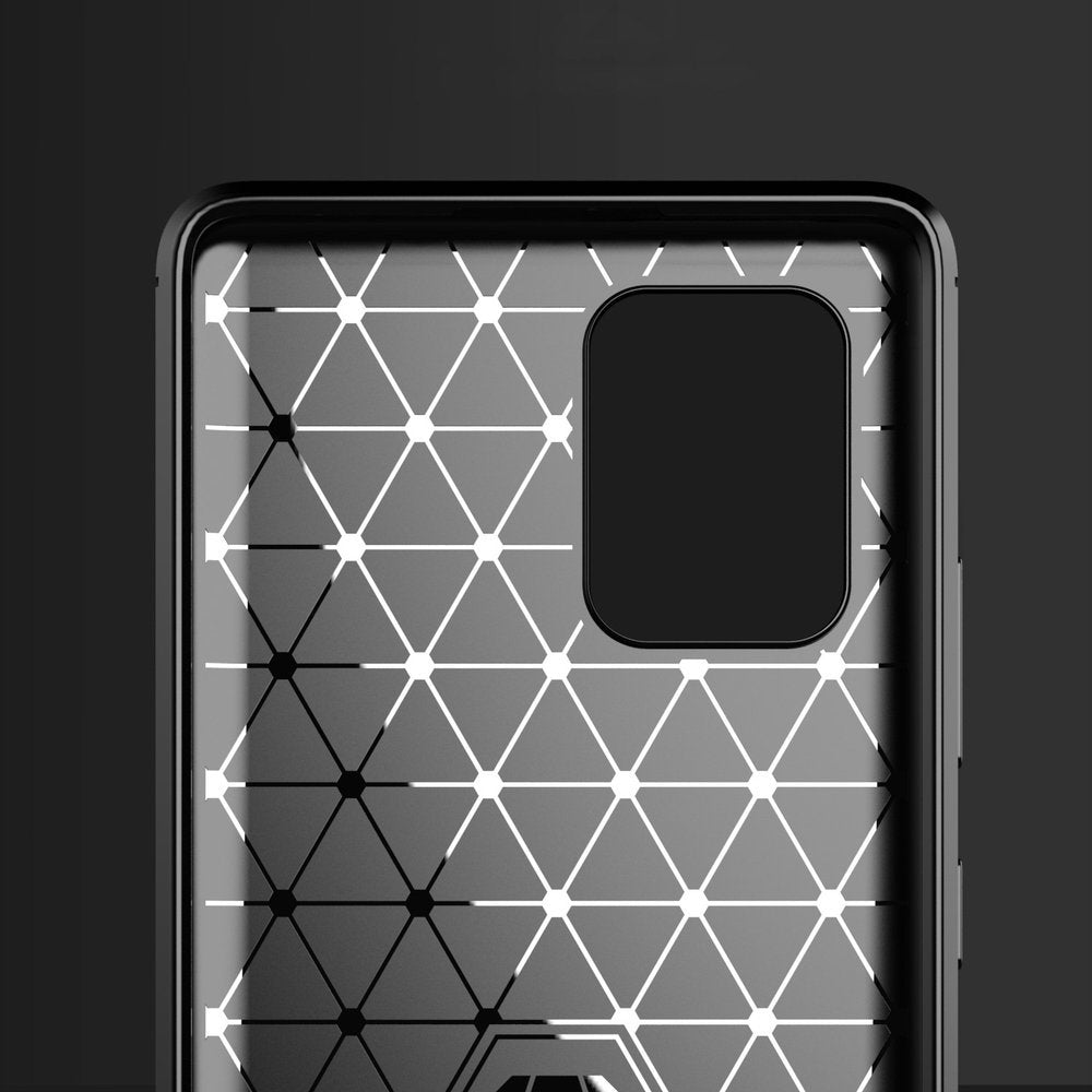 Husa de protectie Techsuit Carbon Silicone compatibil cu Samsung Galaxy S10 Lite, Negru