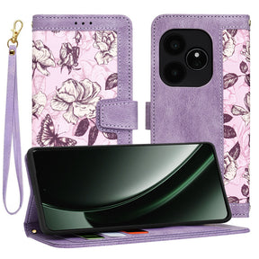 Husa de protectie Techsuit FlipCraft compatibil cu Realme GT 6 / GT 6T, Mysterious Purple