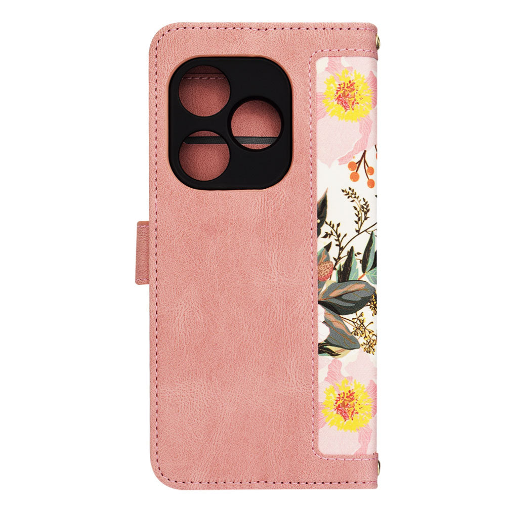 Husa de protectie Techsuit FlipCraft compatibil cu Realme GT 6 / GT 6T, Sweetheart Pink