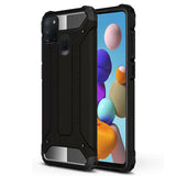 Husa de protectie Techsuit Hybrid Armor compatibil cu Samsung Galaxy A21s, Negru