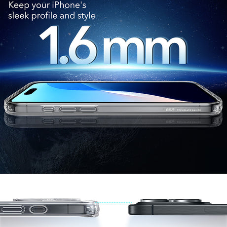 Husa de protectie ESR Classic Hybrid HaloLock compatibil cu iPhone 16 Pro Max, Transparent