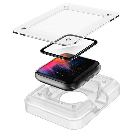 Accesoriu smartwatch Spigen (set de 2) ProFlex EZ Fit (AFL01220) compatibil cu Apple Watch 4 / 5 / 6 / SE / SE 2 (44mm), Negru