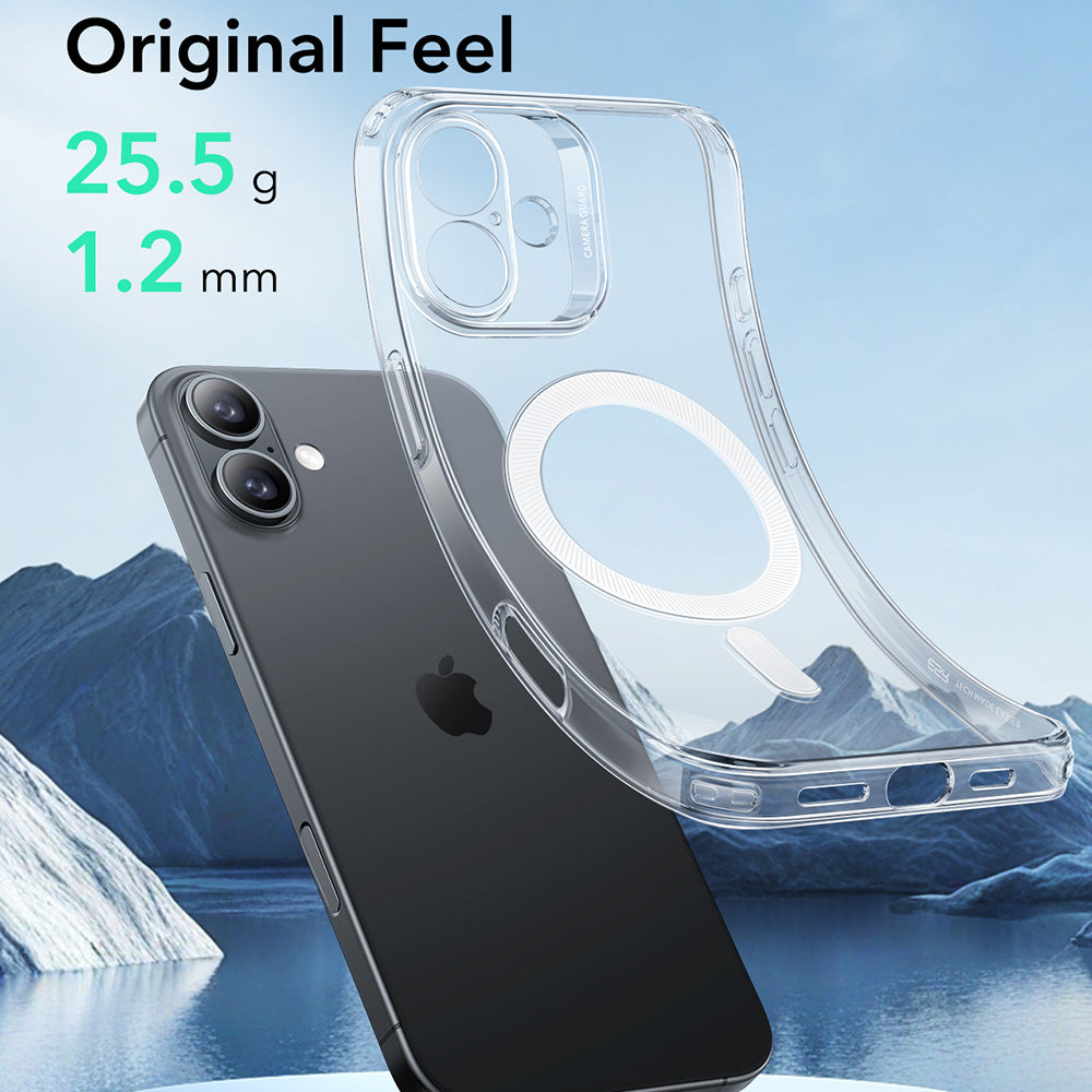 Husa de protectie ESR Zero HaloLock compatibil cu iPhone 16 Plus, Transparent