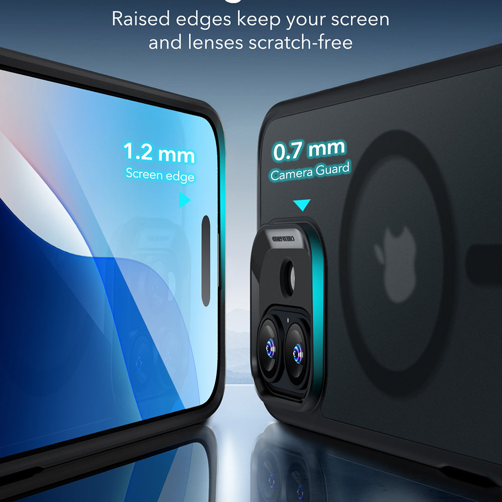 Husa de protectie ESR Classic Hybrid HaloLock compatibil cu iPhone 16, Negru Mat