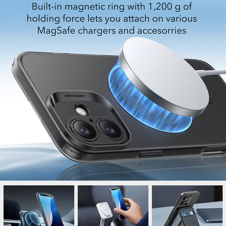Husa de protectie ESR Zero HaloLock compatibil cu iPhone 16, Negru Mat