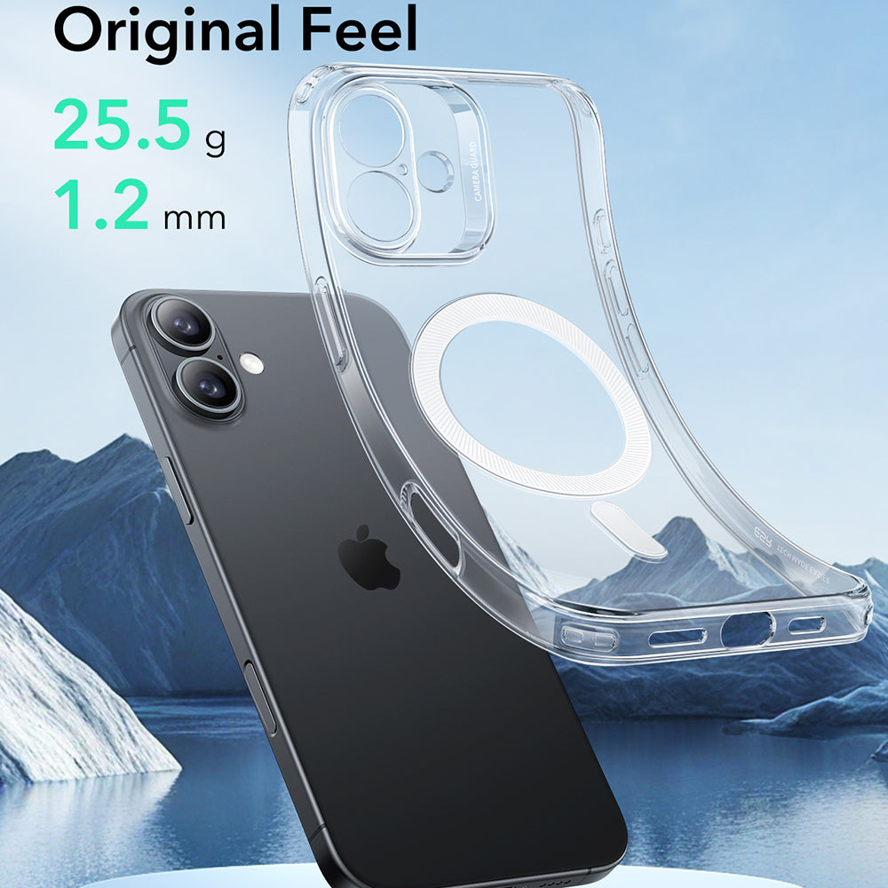 Husa de protectie ESR Zero HaloLock compatibil cu iPhone 16, Transparent