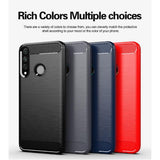 Husa de protectie Techsuit Carbon Silicone compatibil cu Huawei Y6p, Negru