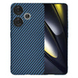 Husa de protectie Techsuit Carbonite FiberShell compatibil cu Xiaomi Poco F6, Cyan