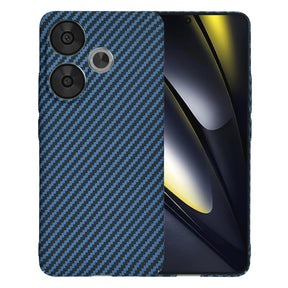 Husa de protectie Techsuit Carbonite FiberShell compatibil cu Xiaomi Poco F6, Cyan