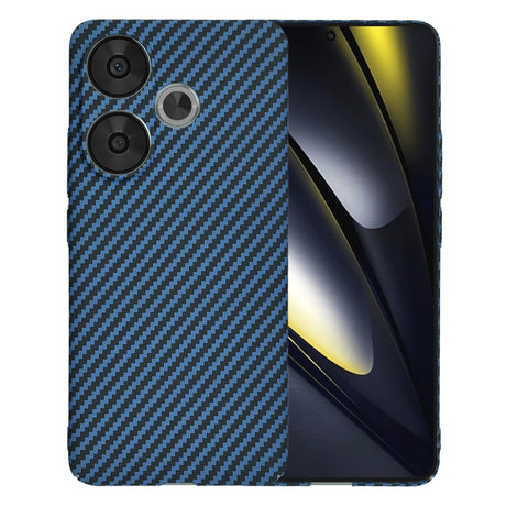 Husa de protectie Techsuit Carbonite FiberShell compatibil cu Xiaomi Poco F6, Cyan